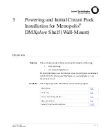 Preview for 137 page of Lucent Technologies Metropolis DMXplore Installation Manual