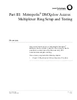 Preview for 223 page of Lucent Technologies Metropolis DMXplore Installation Manual