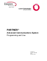 Предварительный просмотр 1 страницы Lucent Technologies MLC-model Programming And Use Manual