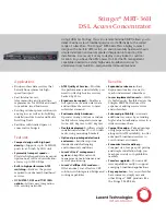 Preview for 1 page of Lucent Technologies Stinger MRT-36H Specifications