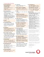 Preview for 2 page of Lucent Technologies Stinger MRT-36H Specifications