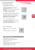 Предварительный просмотр 9 страницы LUCHT LHZ TECHNOTHERM SPH 1000 DSM Installation And Operating Instructions Manual