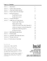 Предварительный просмотр 2 страницы Lucid Technologies ADA8824 User Manual