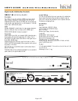 Предварительный просмотр 4 страницы Lucid AESx4 User Manual