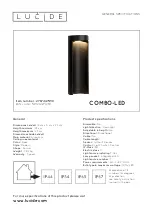 Предварительный просмотр 1 страницы LUCIDE COMBO-LED 27874/25/30 Quick Start Manual