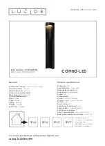 Предварительный просмотр 1 страницы LUCIDE COMBO-LED 27874/45/30 Quick Start Manual