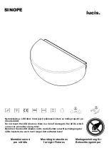 LUCIS SINOPE Mounting Instructions предпросмотр