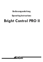 Preview for 1 page of Lucky Reptile Bright Control PRO II Operating Instructions Manual