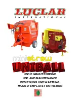 Предварительный просмотр 1 страницы LUCLAR INTERNATIONAL MiniStraw UNIBALL 1500 Use And Maintenance