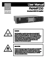 Lucoro Broadcast FMAMP250 Manual предпросмотр