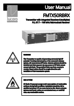 Lucoro Broadcast FMTX50RBRX User Manual preview