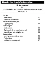 Предварительный просмотр 16 страницы Luda Elektronik MiniCam User Manual