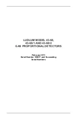 Ludlum Measurements 159017 Manual preview