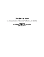 Предварительный просмотр 1 страницы Ludlum Measurements 319110 Manual