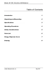 Предварительный просмотр 4 страницы Ludlum Measurements 44-150-3 Manual