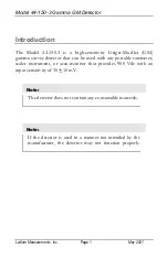 Предварительный просмотр 5 страницы Ludlum Measurements 44-150-3 Manual