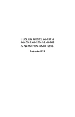 Предварительный просмотр 1 страницы Ludlum Measurements 44-157 Manual