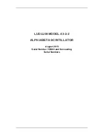 LUDLUM 43-2-2 Owner'S Manual preview