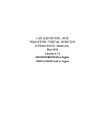 Предварительный просмотр 1 страницы LUDLUM 4525 Operator'S Manual