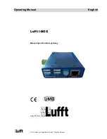 Lufft I-BOX Operating Manual preview