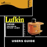 Preview for 1 page of Lufkin LR502 User Manual