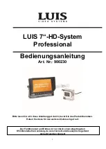 Предварительный просмотр 1 страницы Luis 900230 Manual Instruction