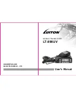 Предварительный просмотр 1 страницы Luiton LT-898UV User Manual