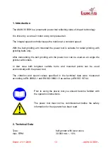 Preview for 3 page of Lukas AMIN 30 BSH Operation Instructions Manual