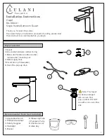 Lulani Capri BA-600-01 Installation Instructions предпросмотр