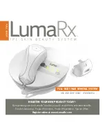 Preview for 1 page of LUMA RX IPL6800USA Use And Care Manual