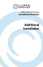 Предварительный просмотр 3 страницы Luma Surveillance LUM-500-DVR-16CH Technical Reference Manual