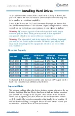 Preview for 5 page of Luma Surveillance LUM-500-DVR-16CH Technical Reference Manual