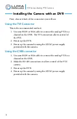 Предварительный просмотр 4 страницы Luma Surveillance LUM-510-PTZ Installation & Operation Manual