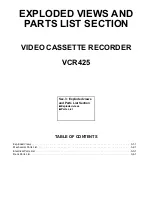 Preview for 54 page of Luma VCR425 Service Manual