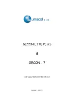 Lumacol s.r.o. GECON - 7 Installation Instructions Manual предпросмотр