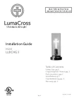 LumaCross LLBCHG3 Installation Manual предпросмотр