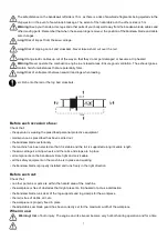 Preview for 8 page of Lumag BSW66GL Operator'S Manual