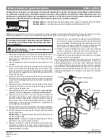 Предварительный просмотр 3 страницы LumaPro 2LBL5 Operating Instructions And Parts Manual