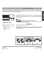 LumaPro 2LBL9 Operating Instructions And Parts Manual preview