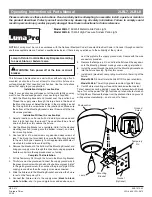 LumaPro 50 Watt Metal Halide Patio Light 2LBL7 Operating Instructions Manual preview