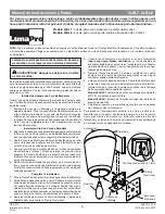 Preview for 5 page of LumaPro 50 Watt Metal Halide Patio Light 2LBL7 Operating Instructions Manual