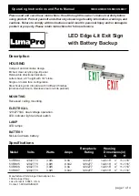 LumaPro 53RH94 Operating Instructions And Parts Manual предпросмотр