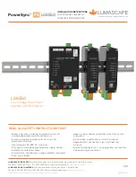 Lumascape PowerSync LS6550 Installation Instructions Manual предпросмотр