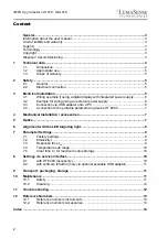 Предварительный просмотр 2 страницы LumaSense technologies IGA 210 Operation Manual