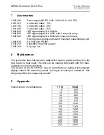 Preview for 8 page of LumaSense IN 5-H-PL2 Operation Manual