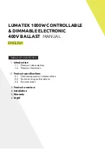 Предварительный просмотр 2 страницы Lumatek LUMBC005 Manual