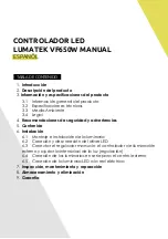 Предварительный просмотр 8 страницы Lumatek LUMLED019 Manual