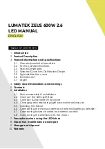 Предварительный просмотр 2 страницы Lumatek LUMLED020 Manual