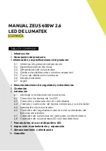 Предварительный просмотр 12 страницы Lumatek LUMLED020 Manual