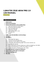 Предварительный просмотр 2 страницы Lumatek ZEUS 600W PRO 2.9 Manual